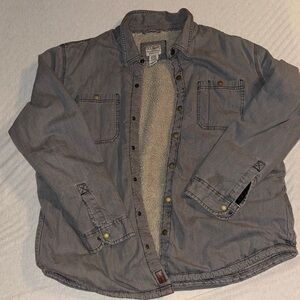 L.L. Bean 1912 Heritage Shirt Jacket with Sherpa Lining